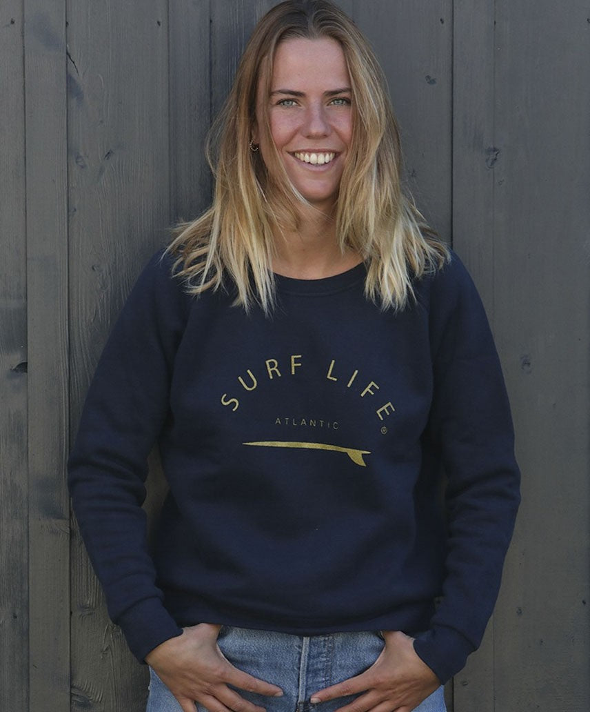 Sweat-shirt surf life marine Marie Ile de Ré